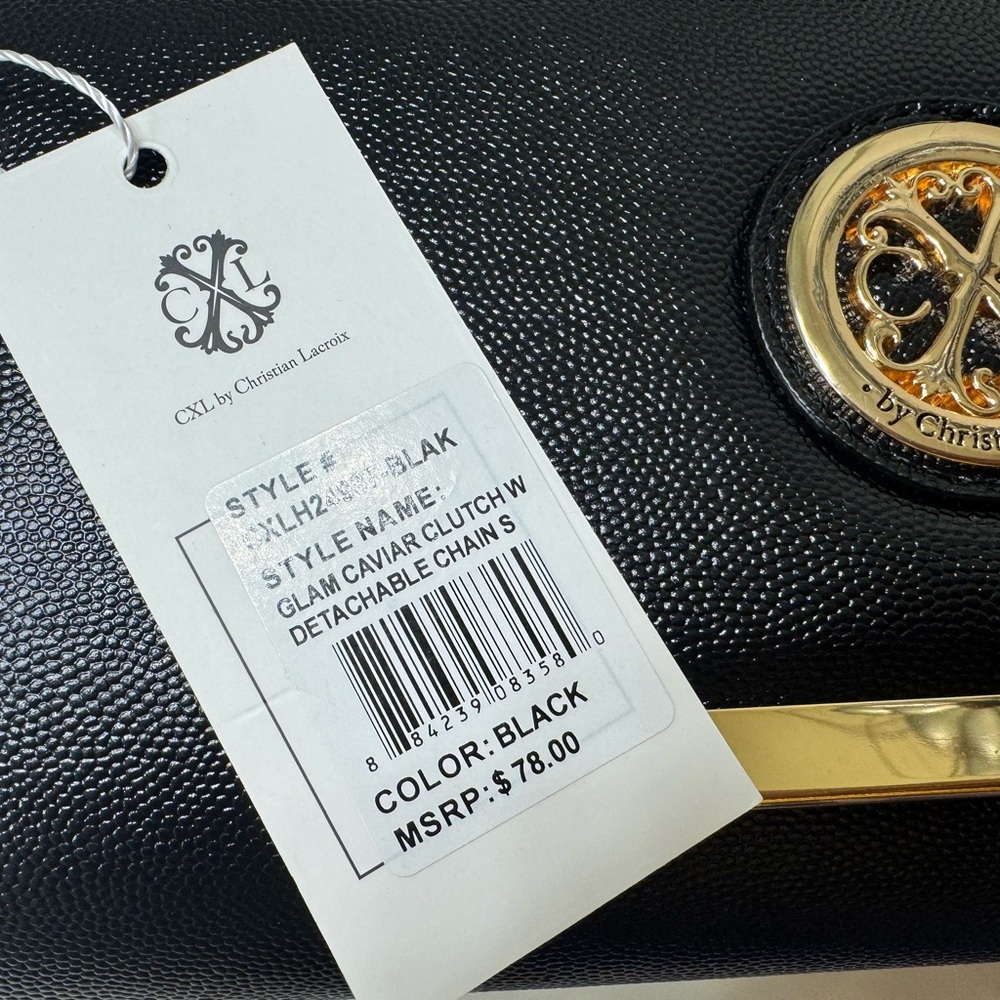 Christian Lacroix Black Clutch - Picture 5 of 6
